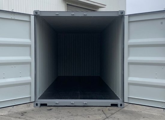 open shipping container